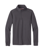 Custom School Uniform Quarter-Zip Pullover B2B Schoolwear Manufacturer Charcoal Grey