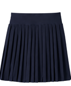 School Pleated Pull-On Skort Navy Blue | B2B Low MOQ Wholesale
