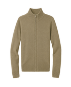School Mock Neck Zip Front Sweater Khaki Beige | B2B Low MOQ Wholesale