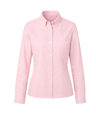 School Long Sleeve Fitted Shirt Light Pink | B2B Low MOQ Wholesale
