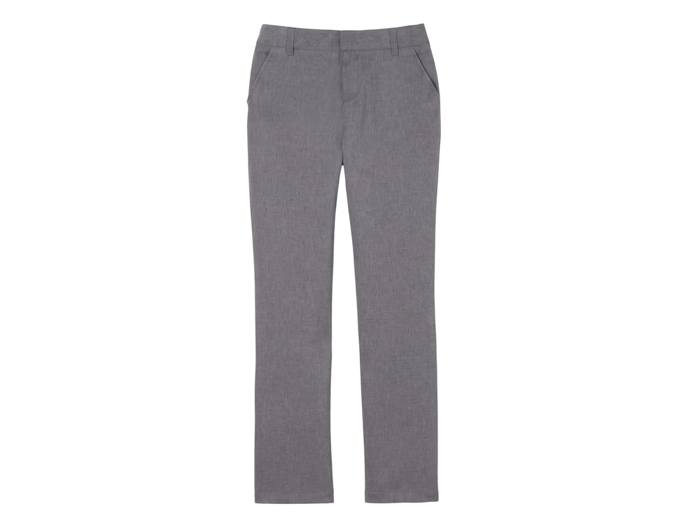 School Straight Fit Dress Pant Grey | B2B Low MOQ Wholesale front design preview