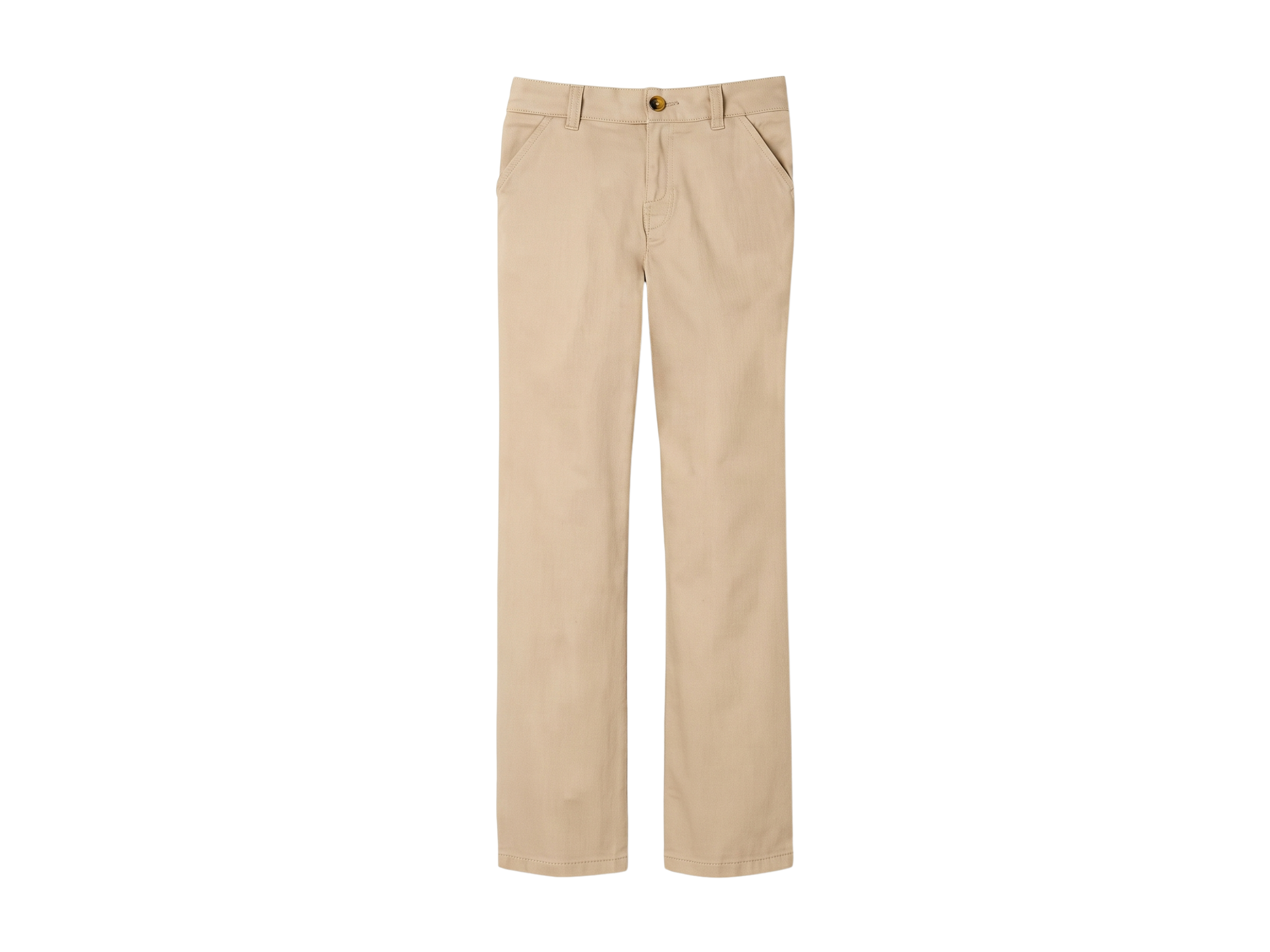 Boys’ Pull-On Straight Fit School Uniform Pant Khaki Beige | B2B Low MOQ Wholesale