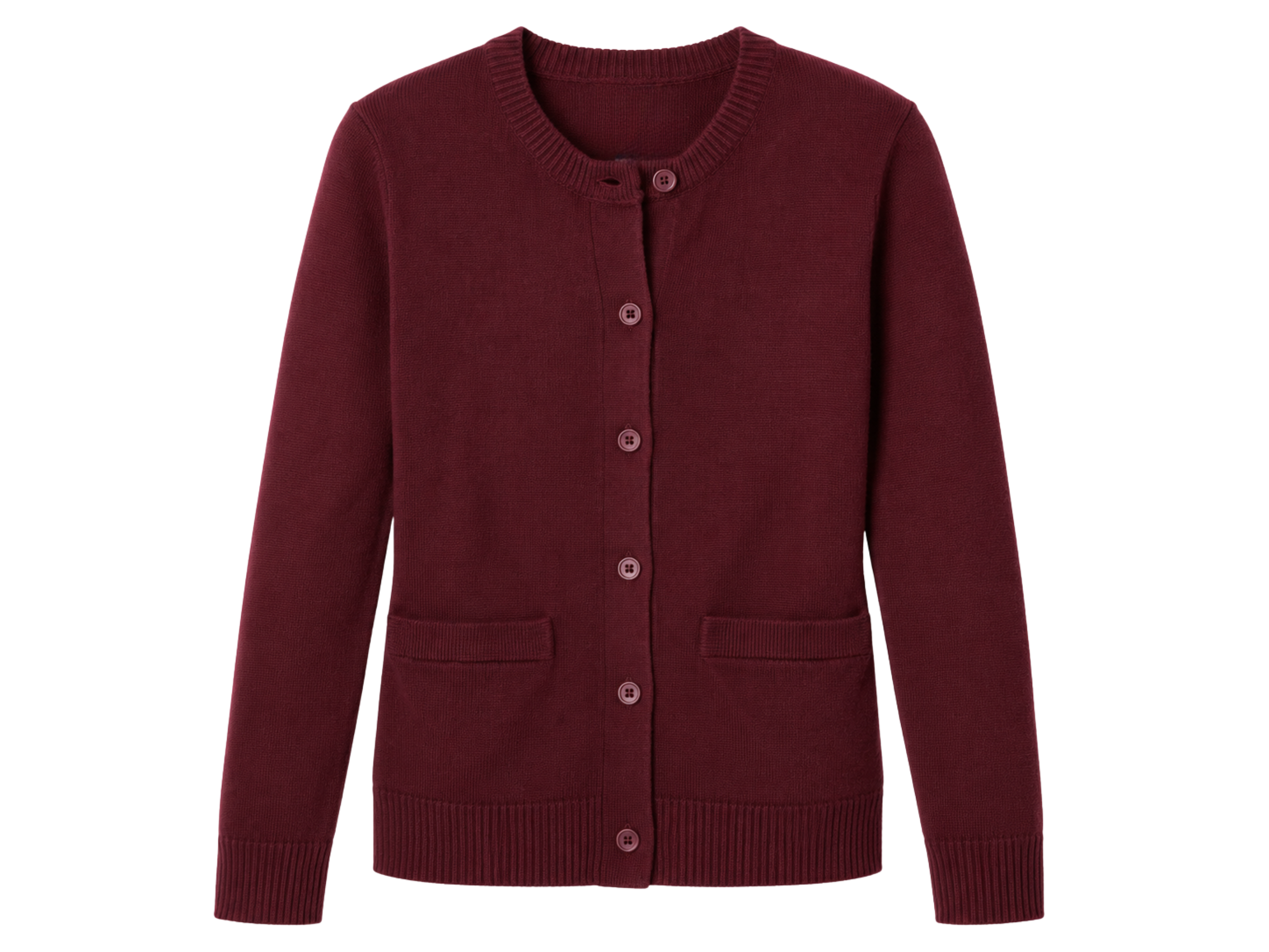 Custom School Uniform Sweater B2B School Uniform Manufacturer Burgundy