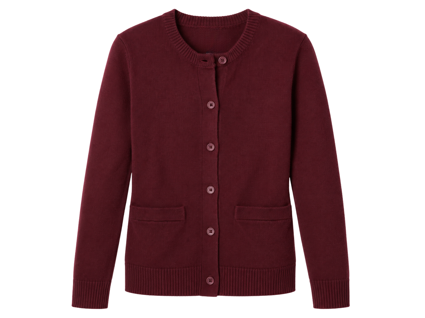 Custom School Uniform Sweater B2B School Uniform Manufacturer Burgundy