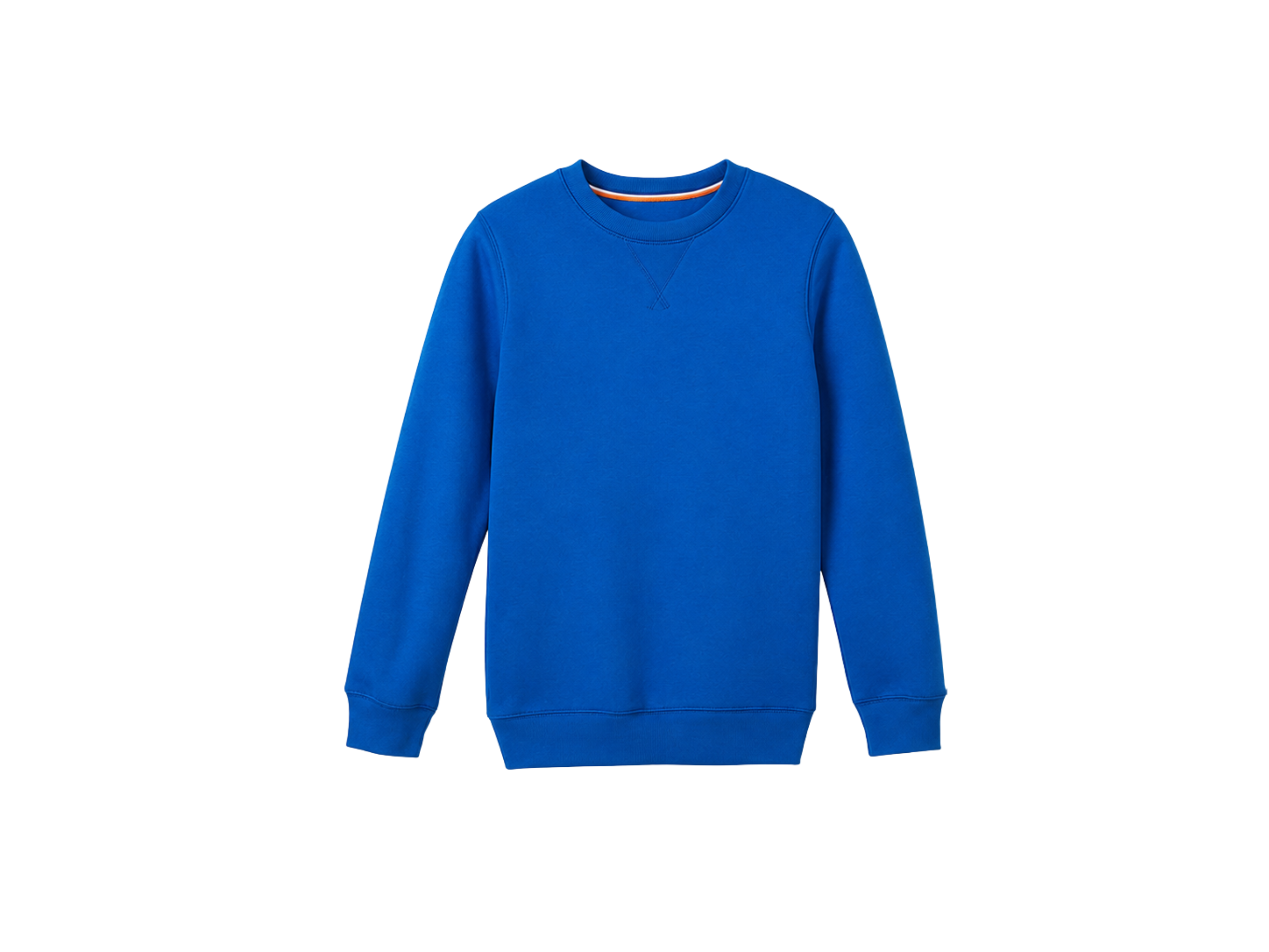 School Crewneck Sweatshirt Royal Blue | B2B Low MOQ Wholesale