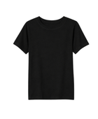 Black Short Sleeve School Uniform Crewneck T-Shirt Low MOQ Schoolwear Manufacturer