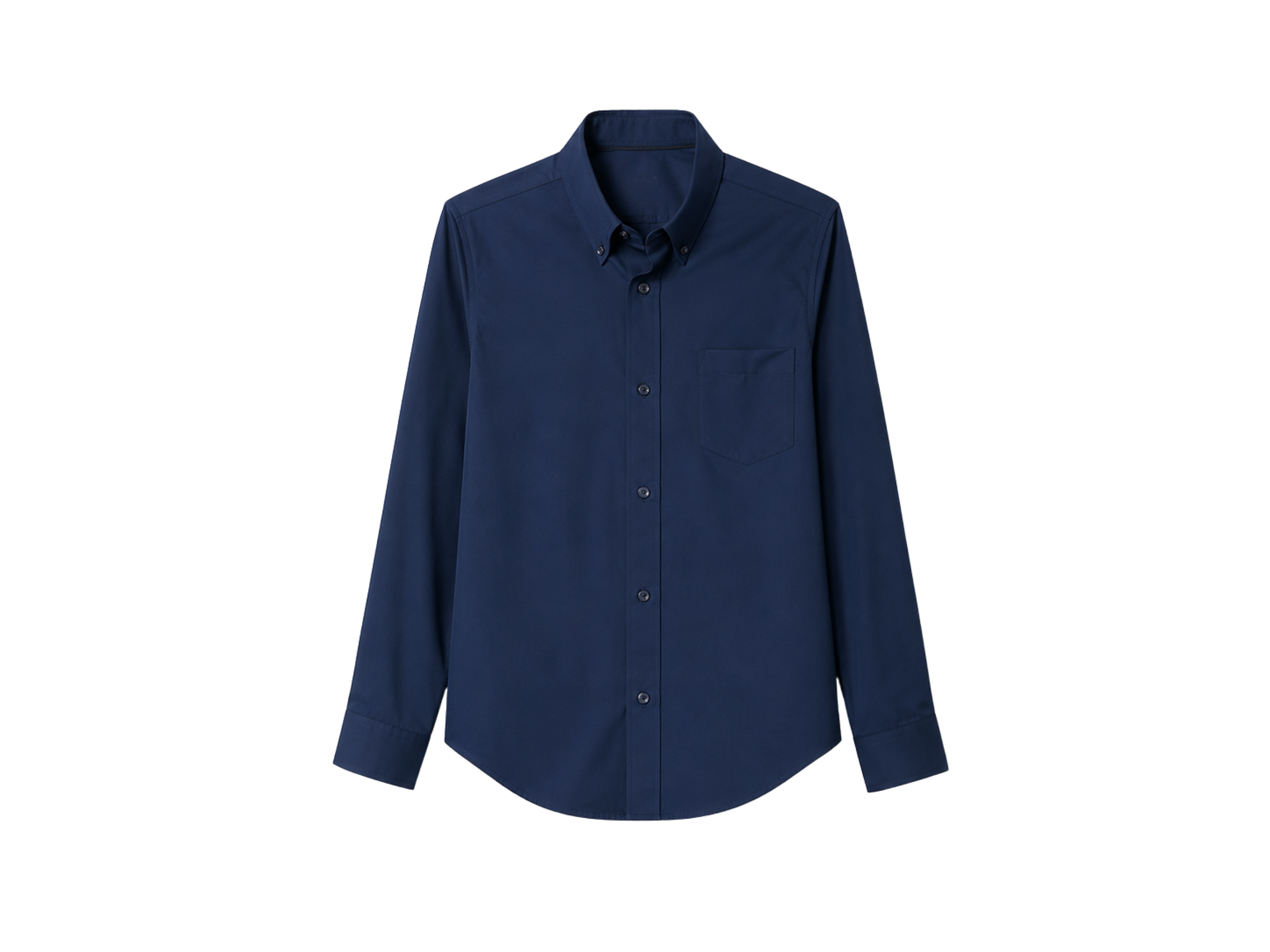 School Adaptive Long Sleeve Shirt Navy Blue | B2B Low MOQ Wholesale