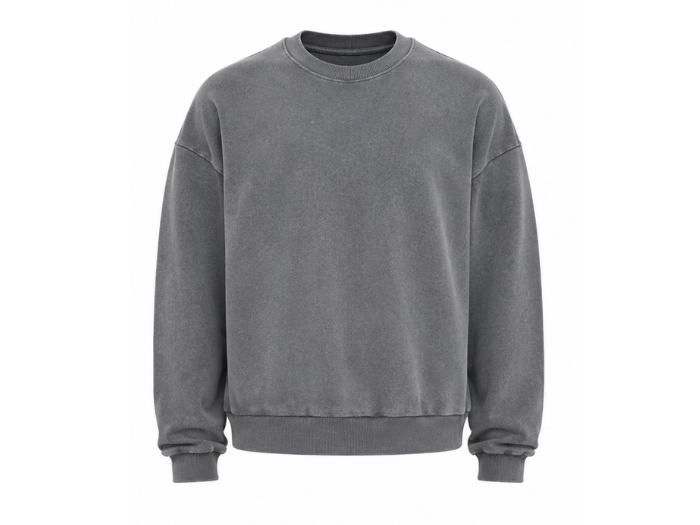 Custom Acid Wash Crewneck Sweatshirt | B2B Low MOQ Manufacturer