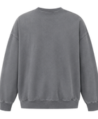 Washed Grey Acid Wash Crewneck Sweatshirt B2B