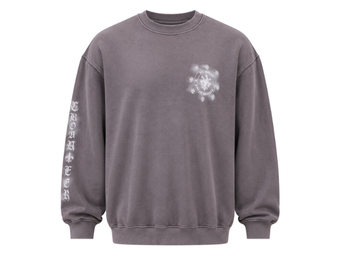 Personalize Acid Wash DTG Crewneck Sweatshirt B2B Low MOQ Manufacturer