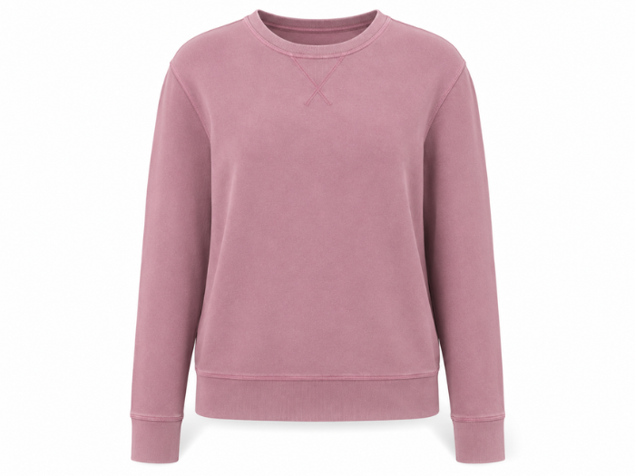 Custom Sweatshirt Pink Washed B2B Low MOQ Manufacturer