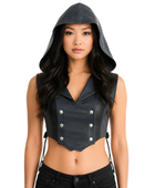 Riding Hood Crop Bodice Black | B2B Low MOQ