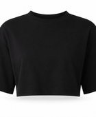 B2B Crop T-Shirt Women’s Black Boxy Low MOQ Manufacturer