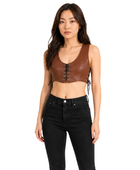 Halloween Huntress Crop Bodice Brown | B2B Low MOQ
