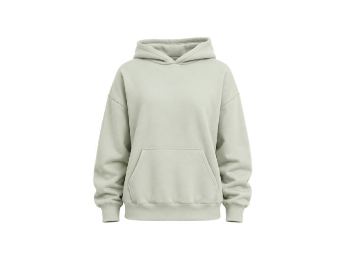 B2B Pullover Hoodie Light Green Low MOQ Manufacturer front design preview