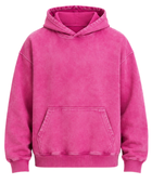 Wholesale Pullover Hoodie Pink Acid Wash B2B Low MOQ Manufacturer