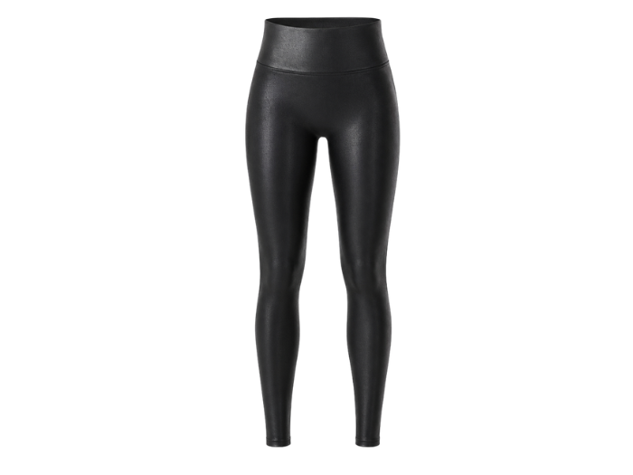 Women’s Faux Leather Leggings Black with High Rise Waist | B2B Low MOQ