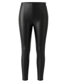 Women’s Faux Leather Leggings Black with Wide Waistband | B2B Low MOQ
