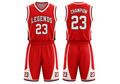 Red Basketball Uniform – Wholesale Bulk Team Kit, Low MOQ, B2B Performance Apparel