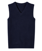 School V-Neck Sweater Vest Navy Blue | B2B Low MOQ Wholesale Manufacturer
