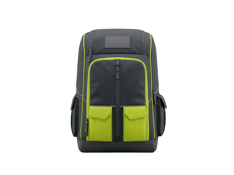 Custom Winter Ski Gear Backpack B2B Ski Wear Manufacturer Black/Lime Green