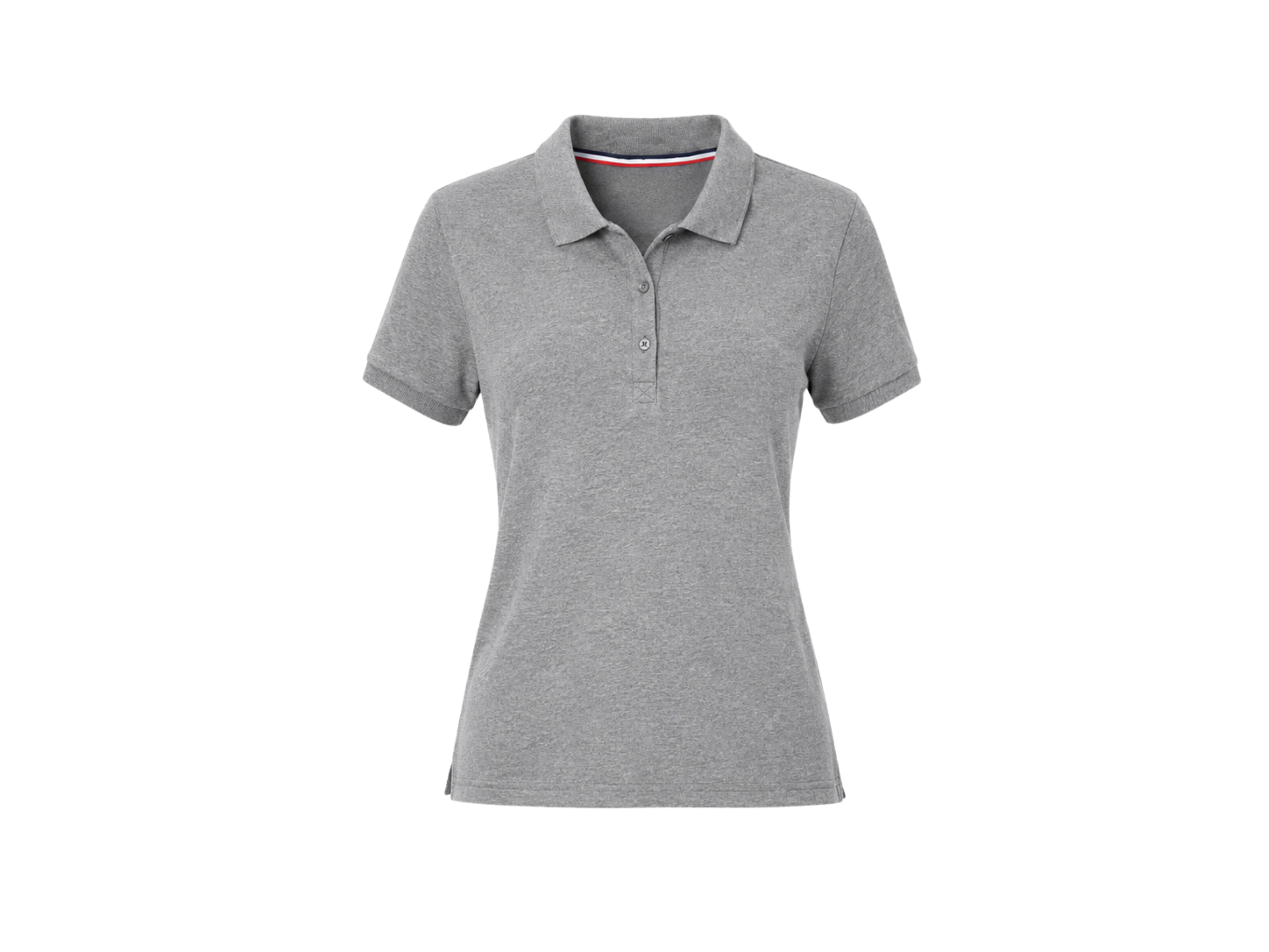 School Short Sleeve Fitted Stretch Piqué Polo Light Grey | B2B Low MOQ Wholesale