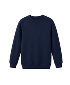 School Crewneck Sweatshirt Navy Blue | B2B Low MOQ Wholesale