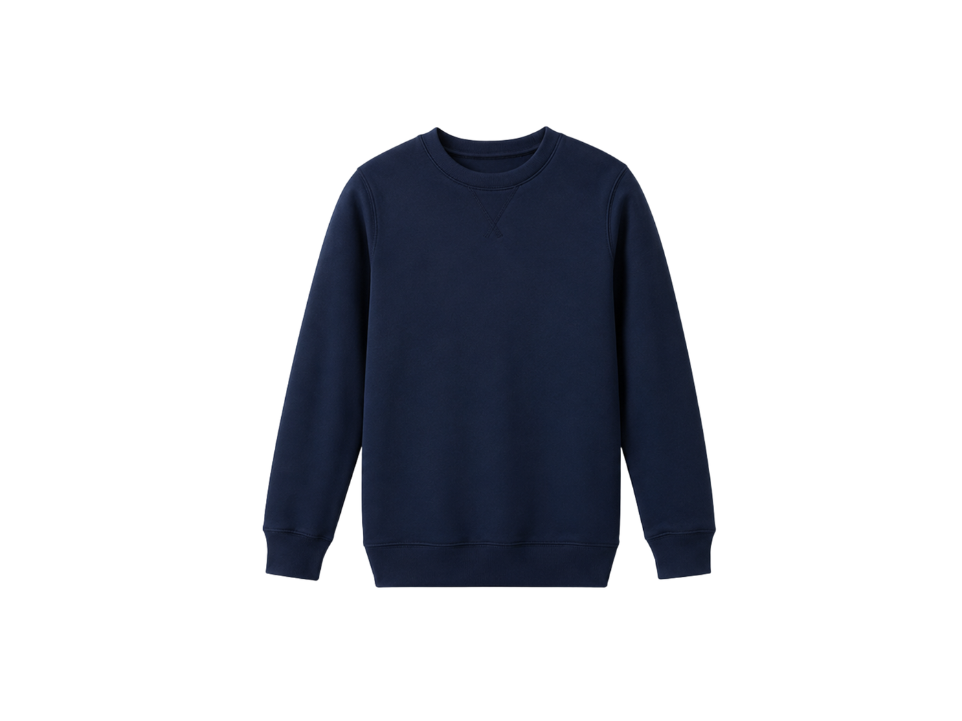 School Crewneck Sweatshirt Navy Blue | B2B Low MOQ Wholesale