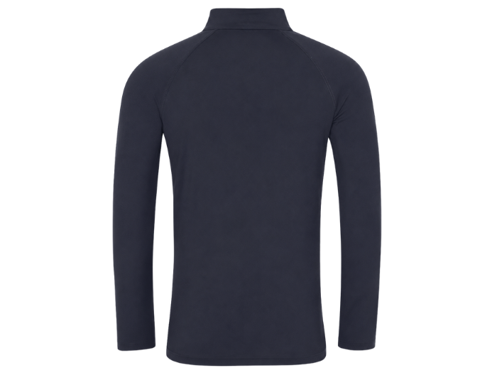 Contrast-Zip Training Sweat Top Navy and White | B2B Low MOQ Personal Trainer Workwear Manufacturer
