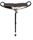 Custom Dark Brown Leather Seat Shooting Stick Hunting B2B