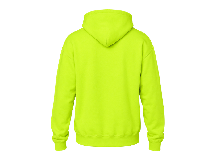 Hooded Sweatshirt B2B Low MOQ Carpet Fitter Hoodie Fluorescent Yellow Green Workwear