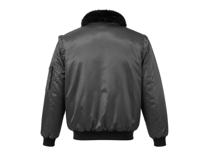 Custom Pilot Hooded Jacket Workwear Dark Grey B2B Low Jacket Manufacturer