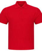 Polo Shirt B2B Low MOQ Short-Sleeve Uniform Top Red Workwear