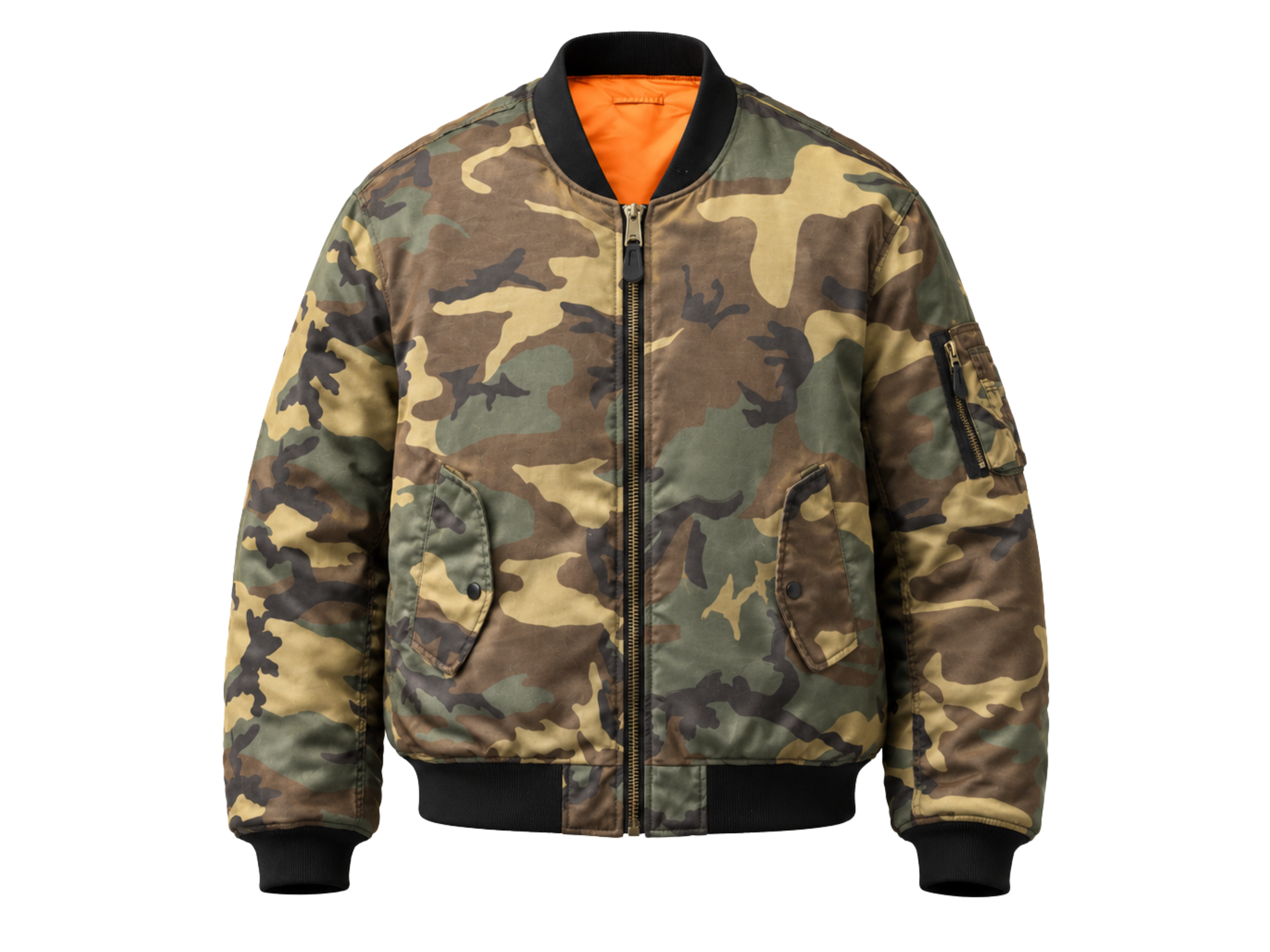 Hunting Bomber Jacket – Woodland Camouflage | B2B Low MOQ