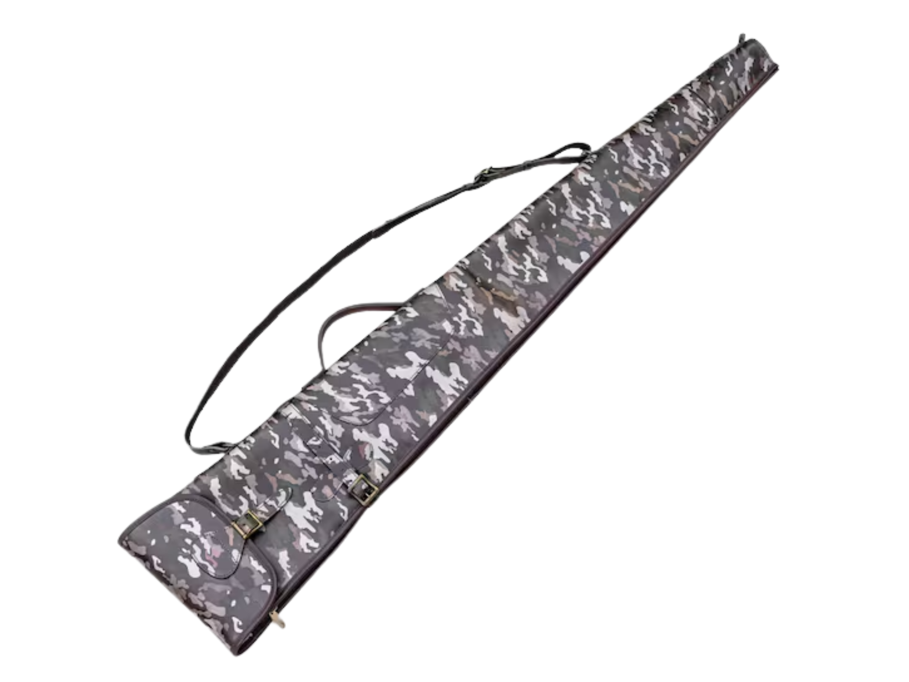 Leather Gun Cover B2B Hunting Gear Charcoal Grey Camo