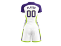 Custom White Girls Flag Football Uniform – Short Sleeve Jersey & Pants Set