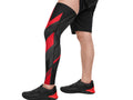 Custom Black Red Rugby Full Leg Sleeve | Wholesale Team Compression Sleeve