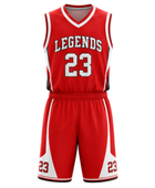 Red Basketball Uniform – Wholesale Bulk Team Kit, Low MOQ, B2B Performance Apparel