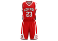 Red Basketball Uniform – Wholesale Bulk Team Kit, Low MOQ, B2B Performance Apparel