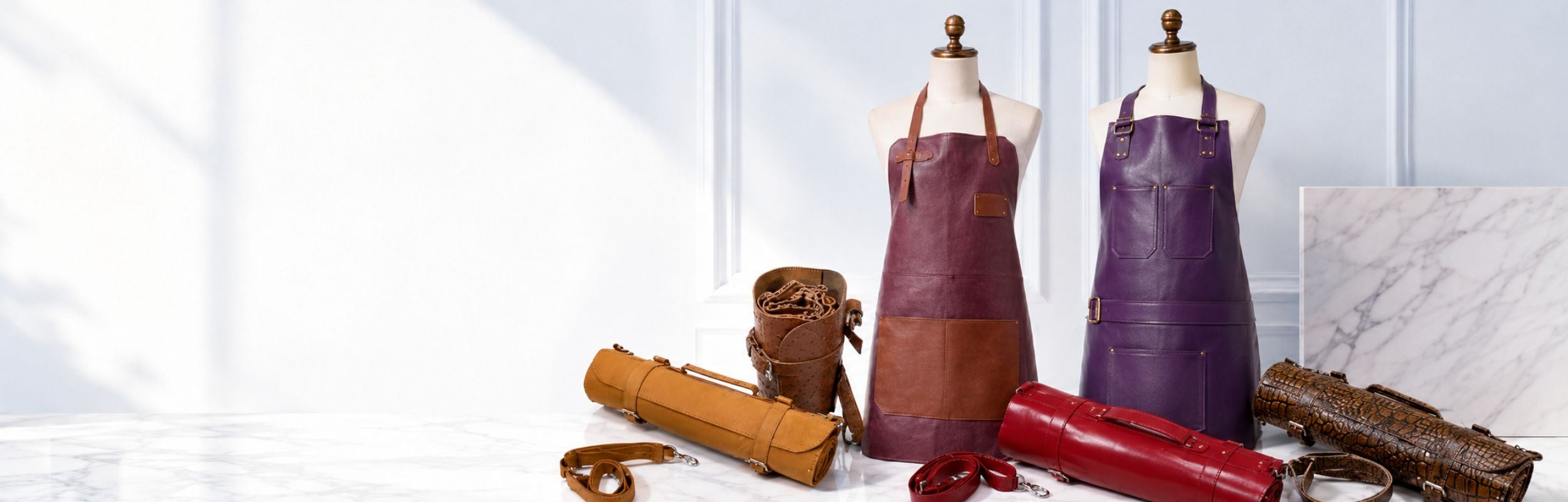 CUSTOM-APRONS & CHEF ROLLS
