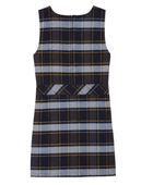 School Plaid Box Pleat Jumper Black Grey White | B2B Low MOQ Wholesale