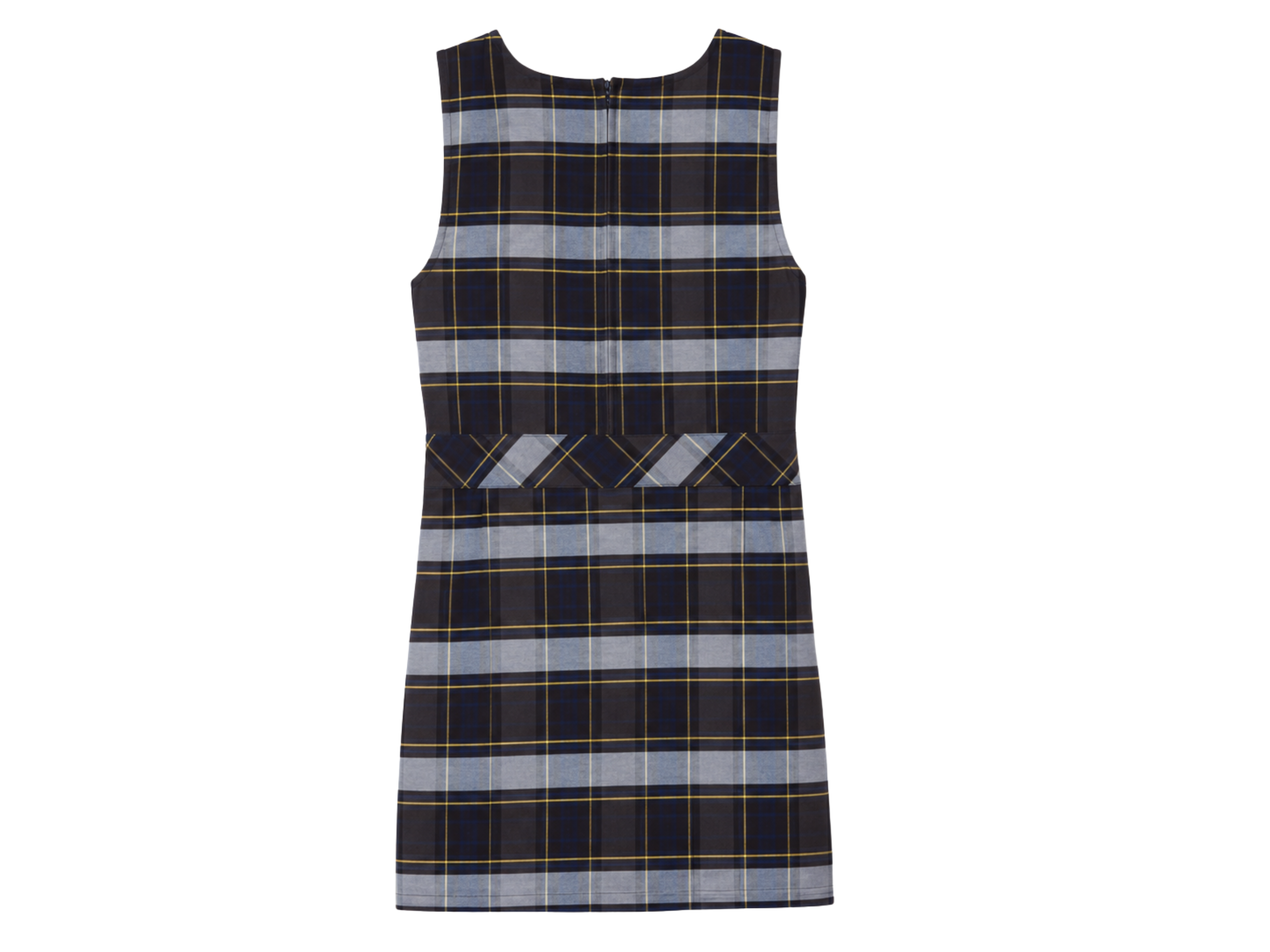 School Plaid Box Pleat Jumper Black Grey White | B2B Low MOQ Wholesale