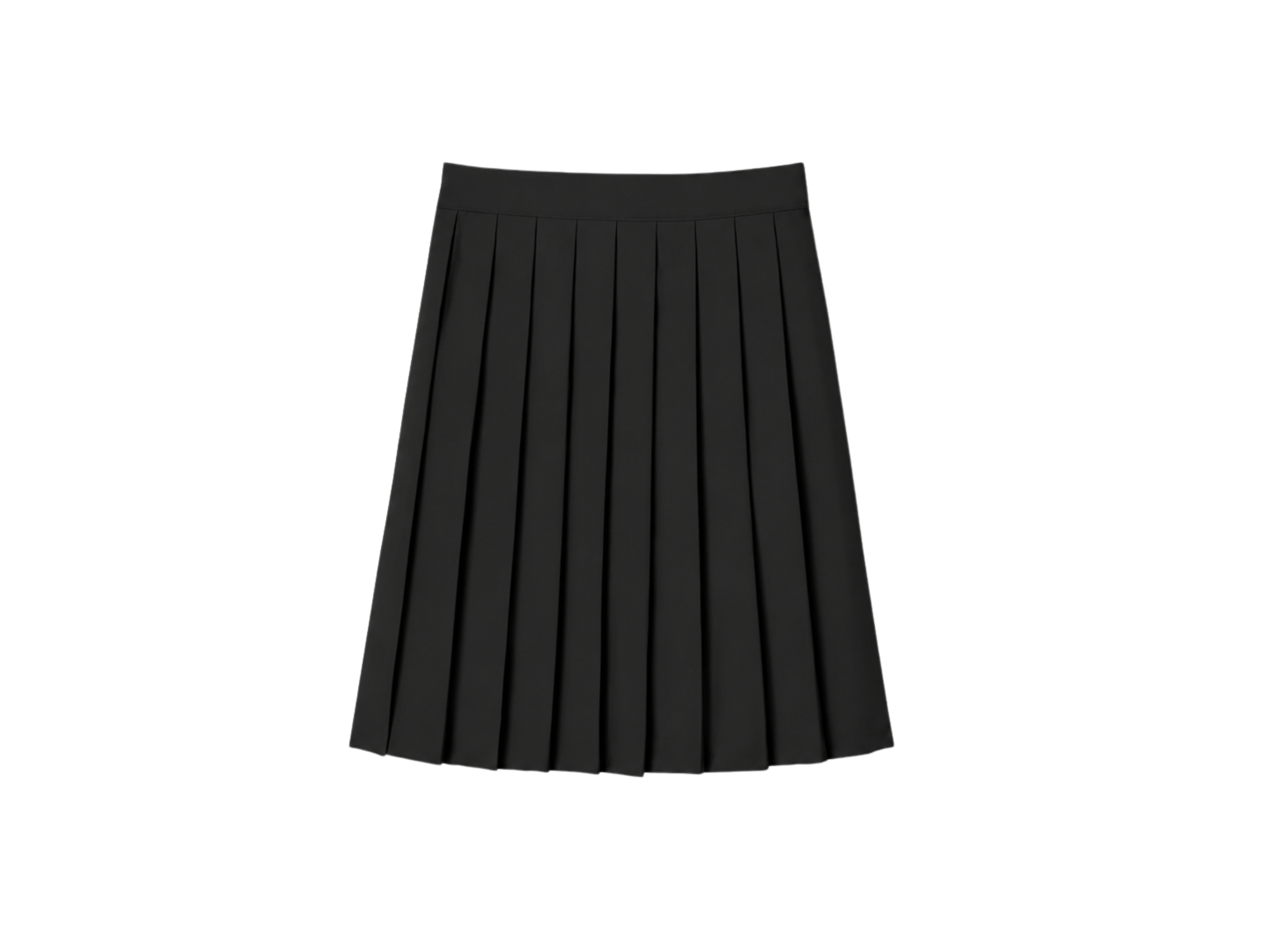 Wholesale Knee-Length Pleated School Uniform Skirt B2B