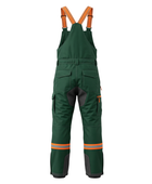 B2B Ski Wear Winter Bib Overall Green/Orange B2B Winter Manufacturer