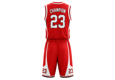 Red Basketball Uniform – Wholesale Bulk Team Kit, Low MOQ, B2B Performance Apparel