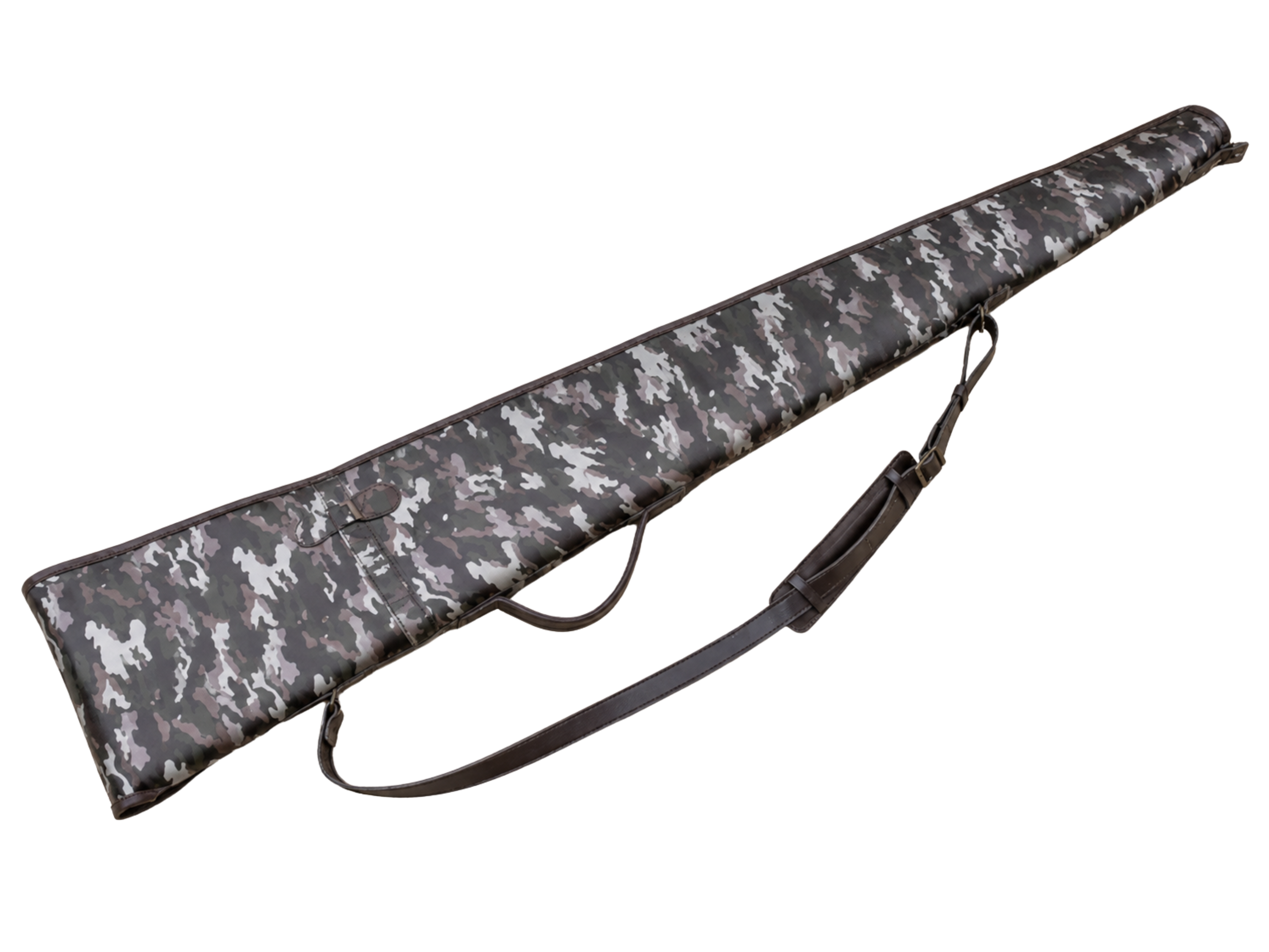 Leather Gun Cover B2B Hunting Gear Charcoal Grey Camo