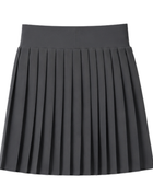 School Pleated Pull-On Skort Charcoal Grey | B2B Low MOQ Wholesale
