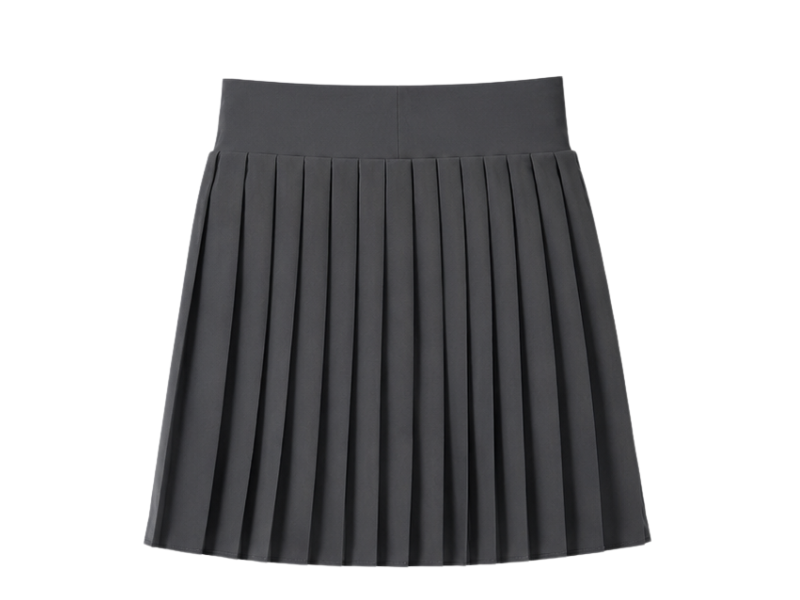 School Pleated Pull-On Skort Charcoal Grey | B2B Low MOQ Wholesale