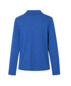 School Long Sleeve Fitted Picot Collar Polo Royal Blue | B2B Low MOQ Wholesale