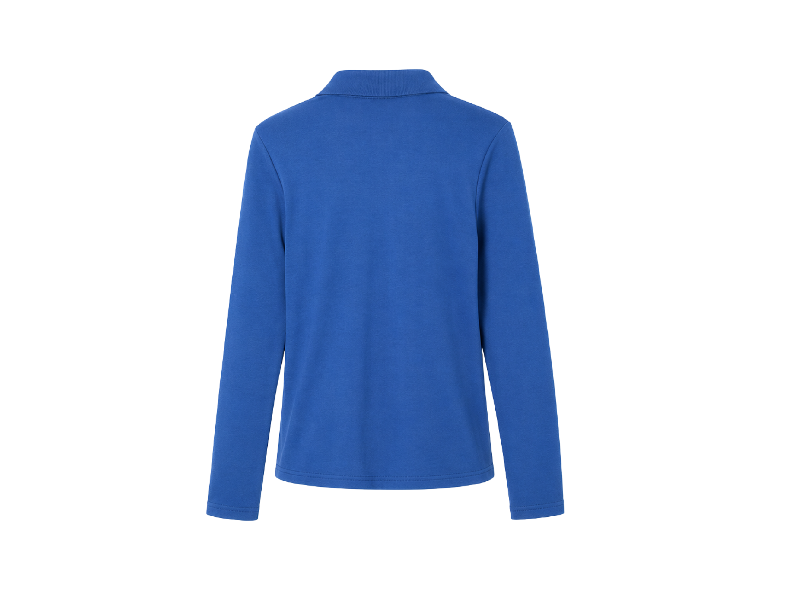 School Long Sleeve Fitted Picot Collar Polo Royal Blue | B2B Low MOQ Wholesale